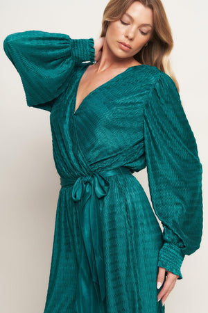 ATTENTION OF THE DAY WOVEN JUMPSUIT.