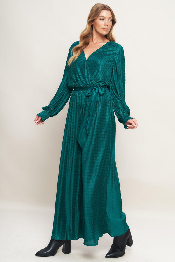 ATTENTION OF THE DAY WOVEN JUMPSUIT.