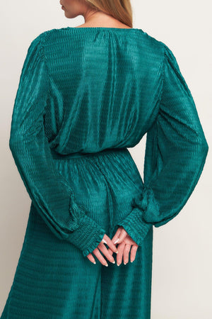 ATTENTION OF THE DAY WOVEN JUMPSUIT.