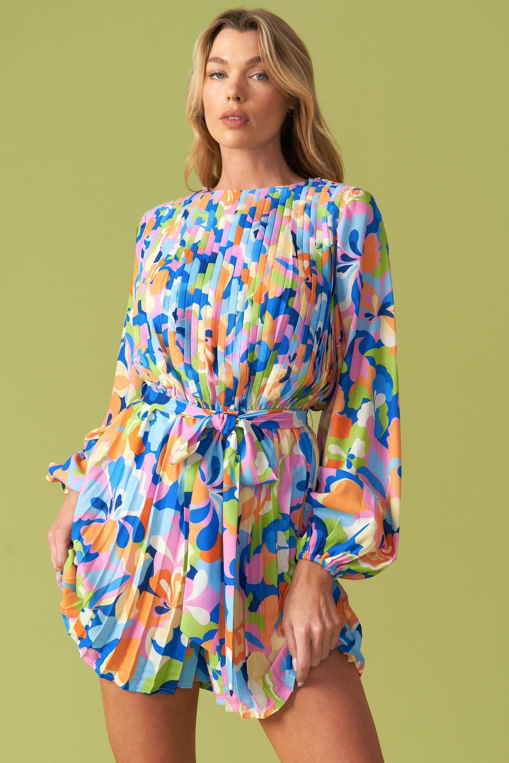 YES PLEASE WOVEN ROMPER.