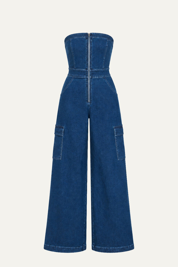 GOOD TOGETHER DENIM JUMPSUIT