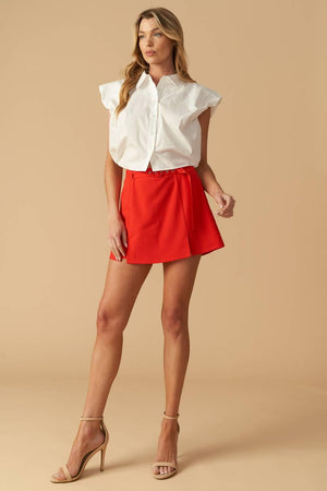OFF TO TOMORROW WOVEN SKORT.