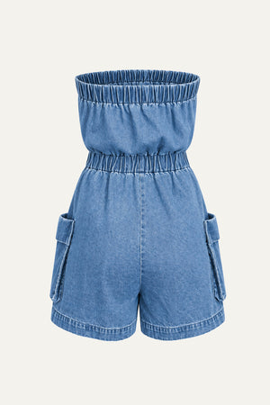 MEANT TO BE TOGETHER DENIM ROMPER