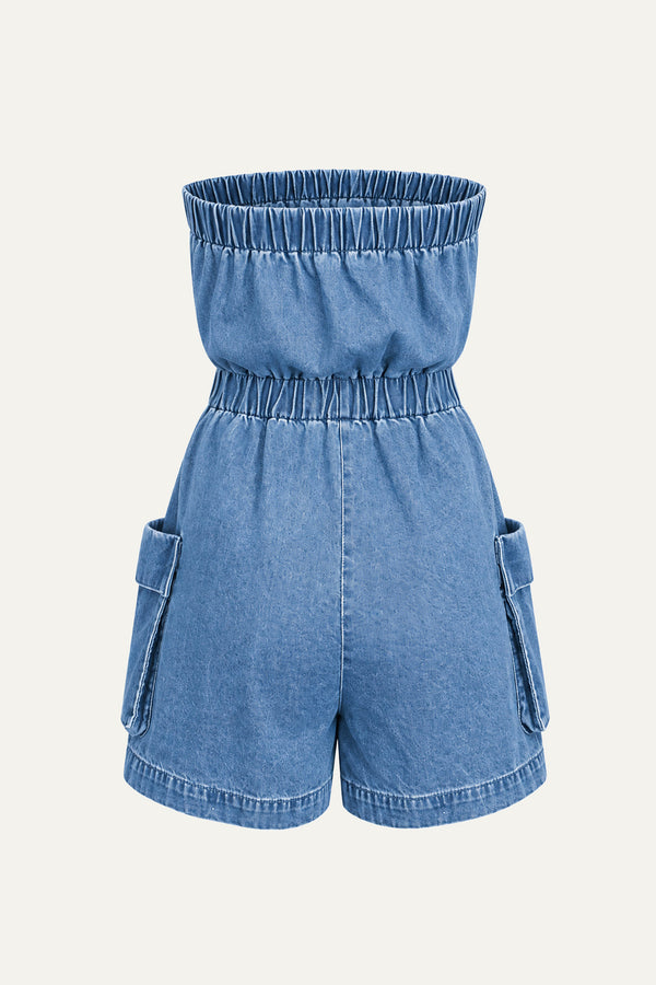 MEANT TO BE TOGETHER DENIM ROMPER