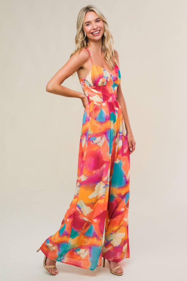 SWEETEST STYLE WOVEN JUMPSUIT.