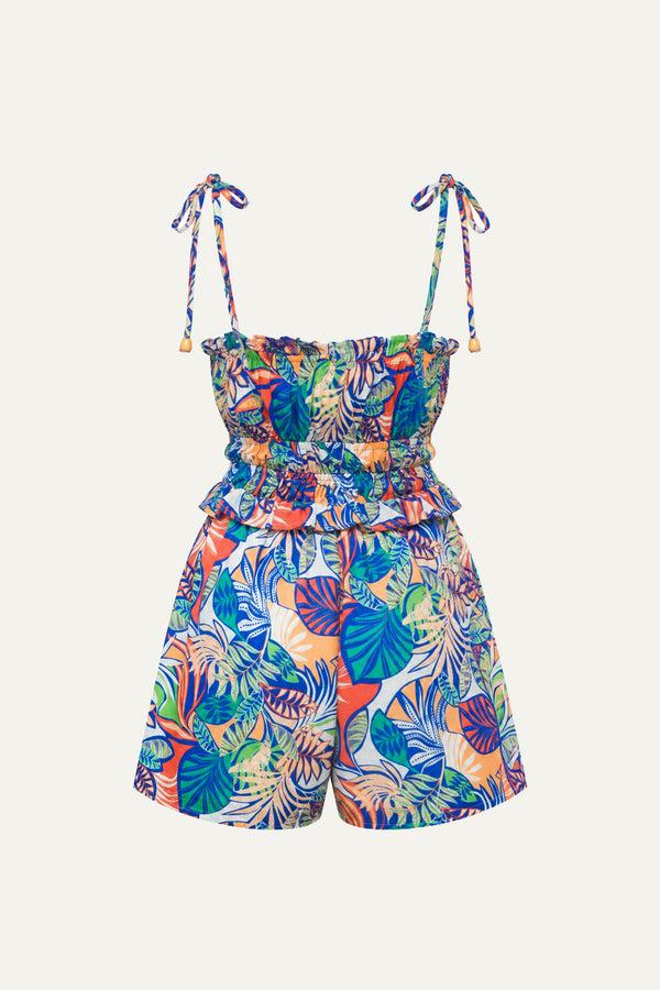 WANDERLUST ASH WOVEN ROMPER