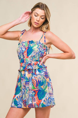 WANDERLUST ASH WOVEN ROMPER.