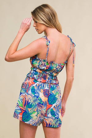WANDERLUST ASH WOVEN ROMPER.