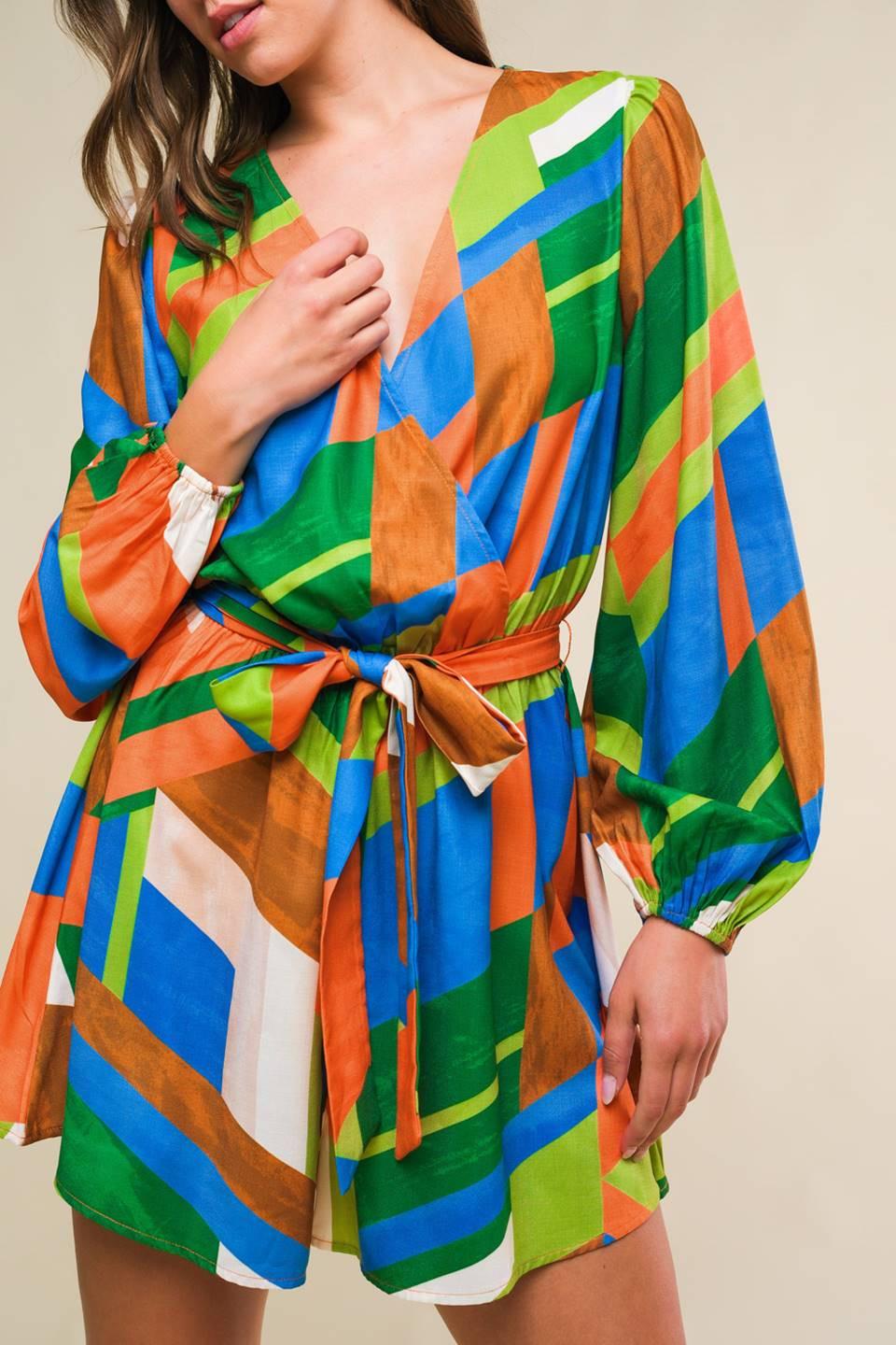 THIS IS YOUR SIGN WOVEN ROMPER.