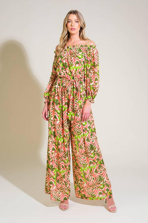 MOMENTS OF JOY WOVEN JUMPSUIT.
