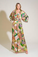 RIPPLE EFFECT WOVEN JUMPSUIT.