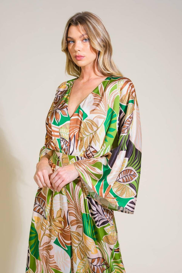 RIPPLE EFFECT WOVEN JUMPSUIT.