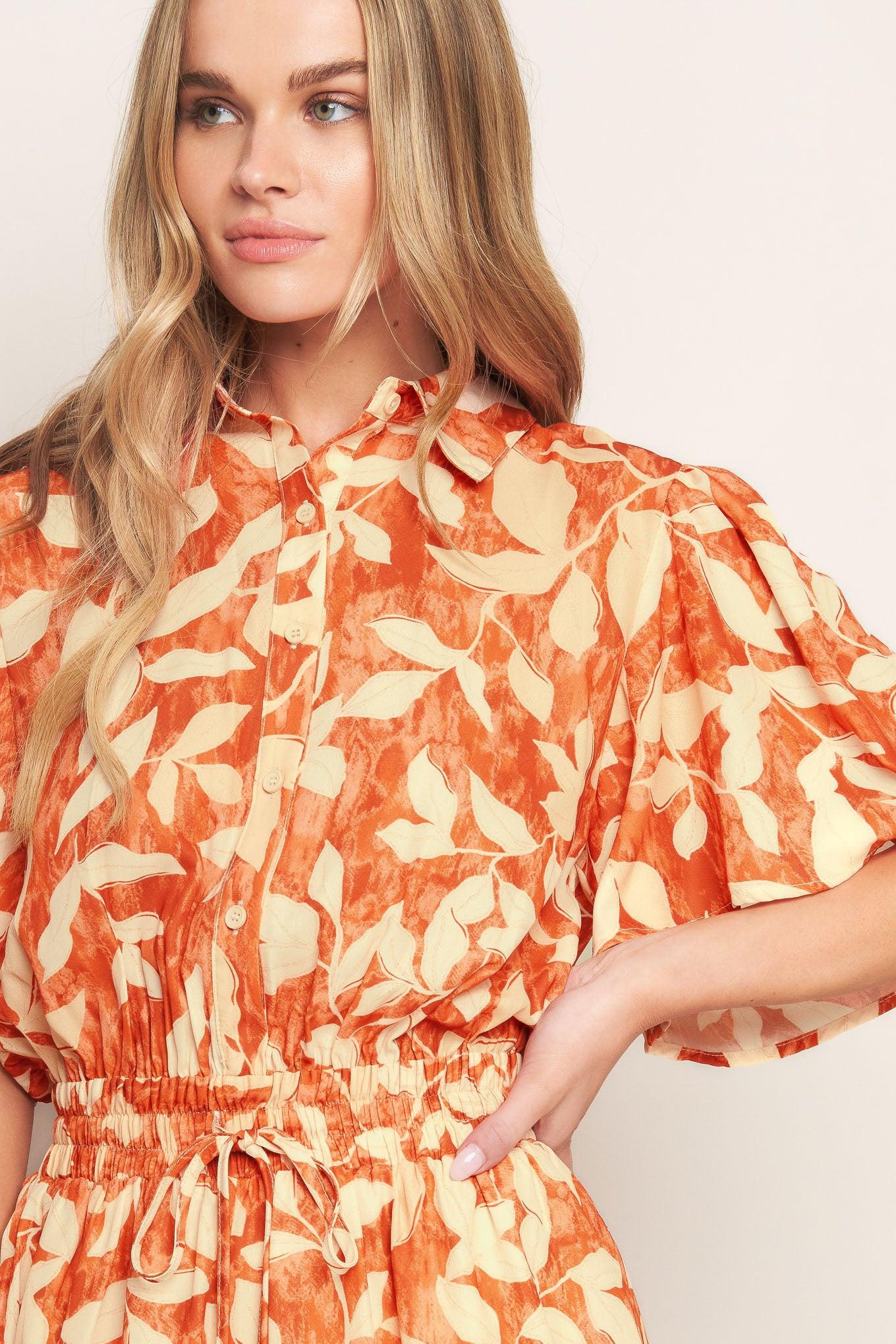 TIMELESS GRACE WOVEN ROMPER.