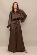 SUGAR BROWNIE WOVEN JUMPSUIT.