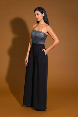 GLIMPSE OF GRACE WOVEN JUMPSUIT.