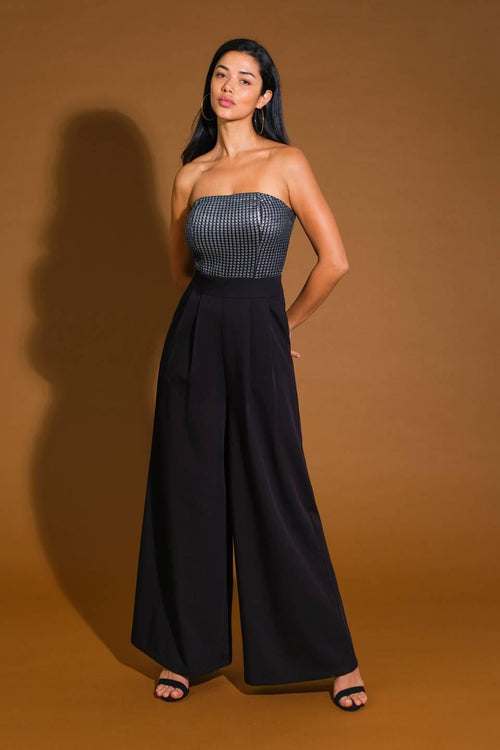 GLIMPSE OF GRACE WOVEN JUMPSUIT.