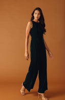FINAL TOUCHES VELVET JUMPSUIT.