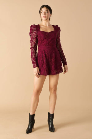 DAYS GO BY LACE WOVEN ROMPER - Flying Tomato - ROMPER - Flying Tomato