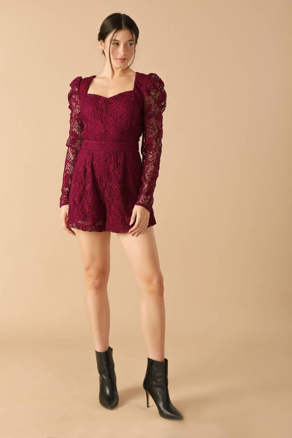 DAYS GO BY LACE WOVEN ROMPER - Flying Tomato - ROMPER - Flying Tomato
