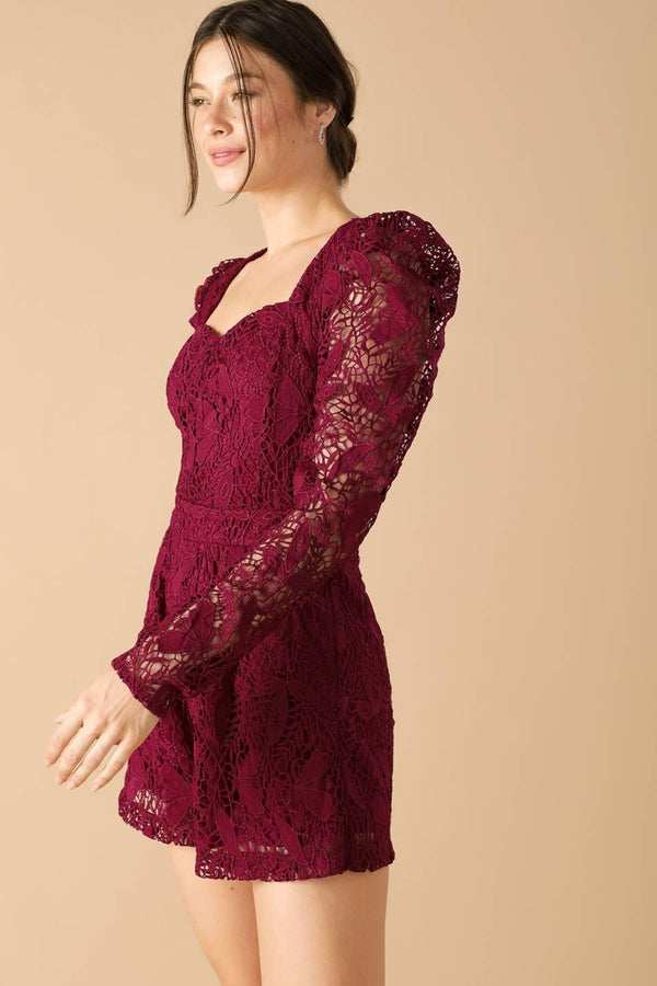 DAYS GO BY LACE WOVEN ROMPER - Flying Tomato - ROMPER - Flying Tomato
