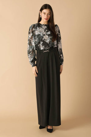 SWEET HARMONY BLACK WOVEN PANTS - Flying Tomato - PANTS - Flying Tomato