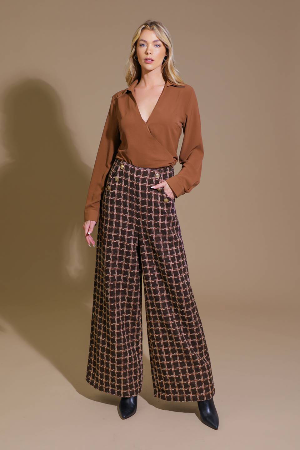 SHOW YOU OFF TWEED PANTS