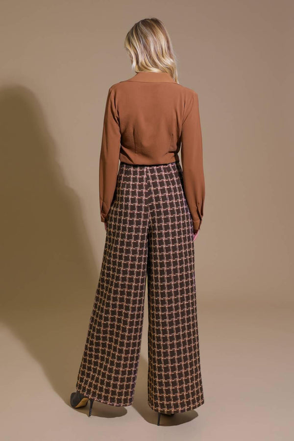 SHOW YOU OFF TWEED PANTS.