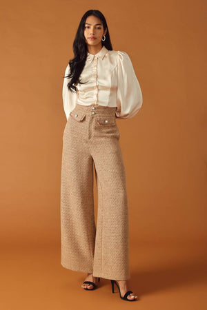 THREADS OF DESTINY TWEED PANTS.