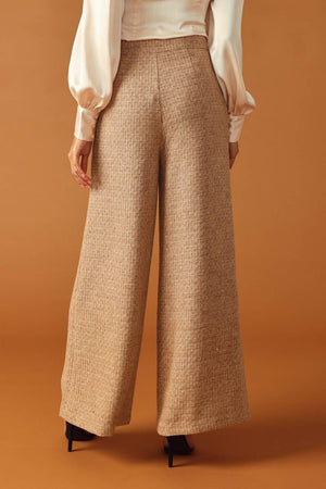 THREADS OF DESTINY TWEED PANTS.