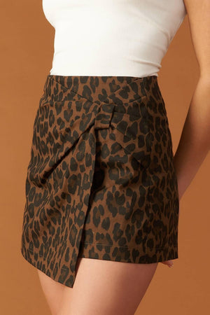 MIDNIGHT TRAIN TWILL SKIRT.