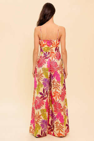 SAFE HAVEN PINK WOVEN JUMPSUIT.