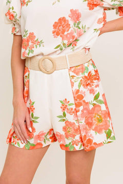 LOVELY DAYS IVORY WOVEN SHORT.