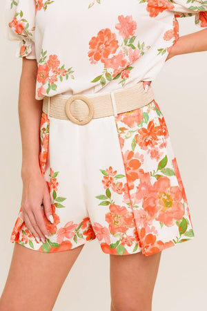 LOVELY DAYS IVORY WOVEN SHORT.
