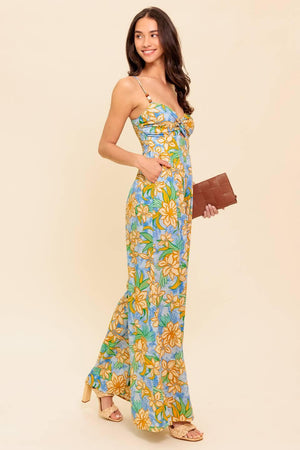 BY CHANCE BLUE WOVEN JUMPSUIT.