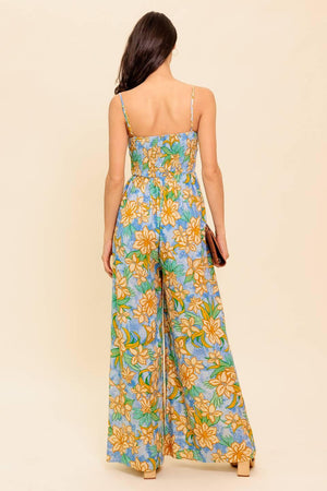 BY CHANCE BLUE WOVEN JUMPSUIT.