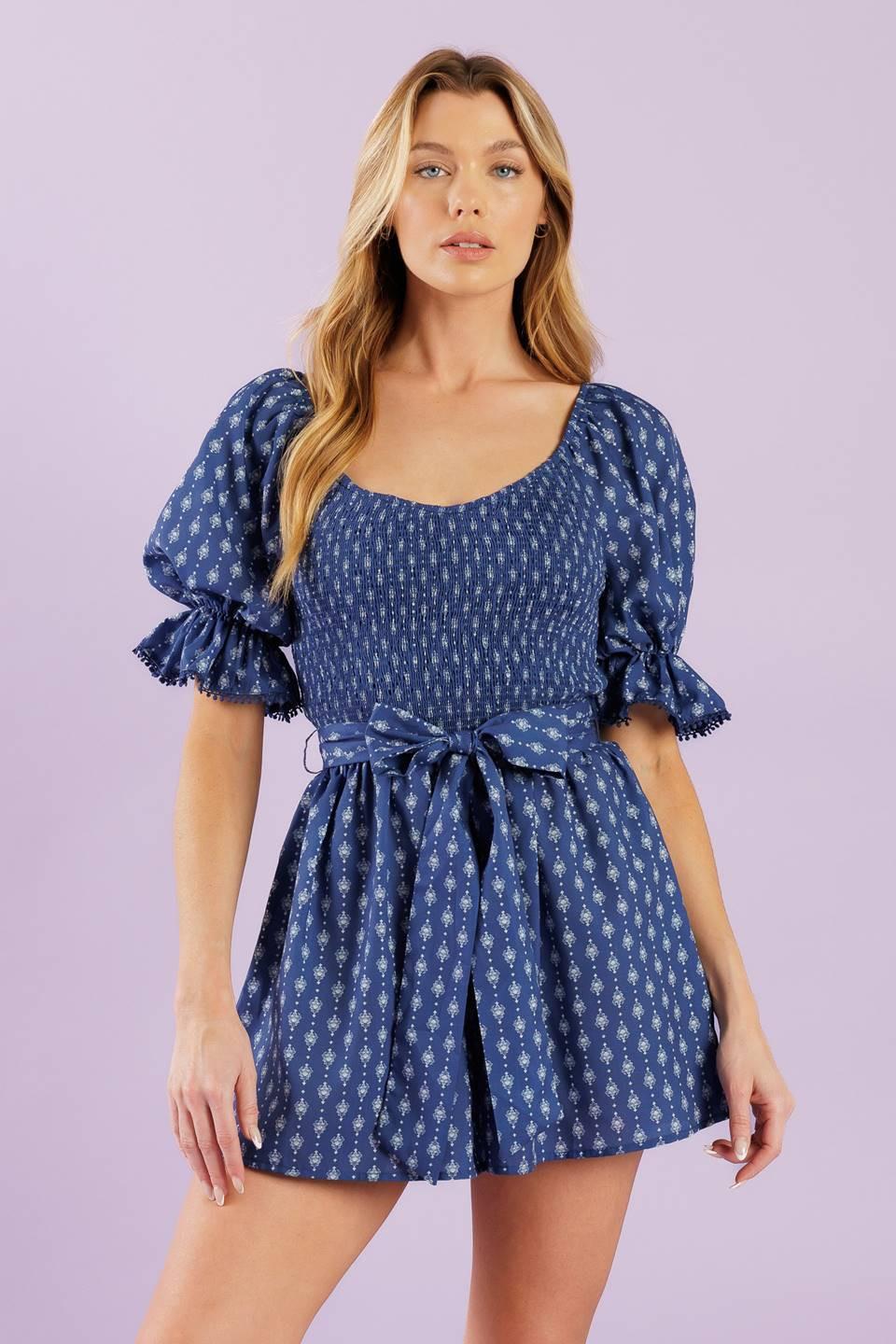 STAY ON YOUR MIND WOVEN ROMPER.