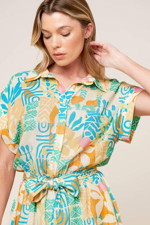 SOMETHING SPECIAL WOVEN ROMPER.