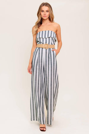 URBAN SOUL WOVEN JUMPSUIT.
