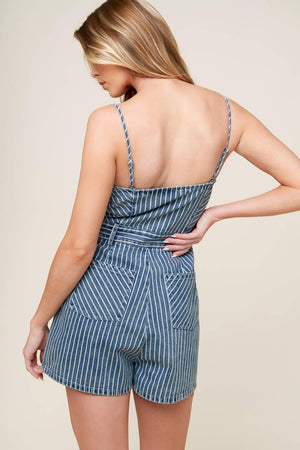 KEEP IT STYLISH DENIM ROMPER.
