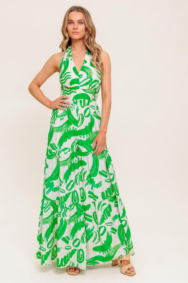 GARDEN WHISPER GREEN WOVEN JUMPSUIT.