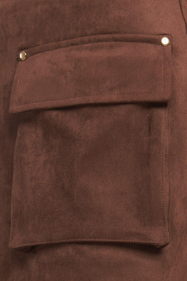 WESTERN ROMANCE FAUX SUEDE SKORT.