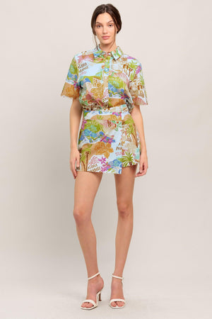 SUNSHINE GETAWAY WOVEN SKORT - Flying Tomato - SHORTS - Flying Tomato
