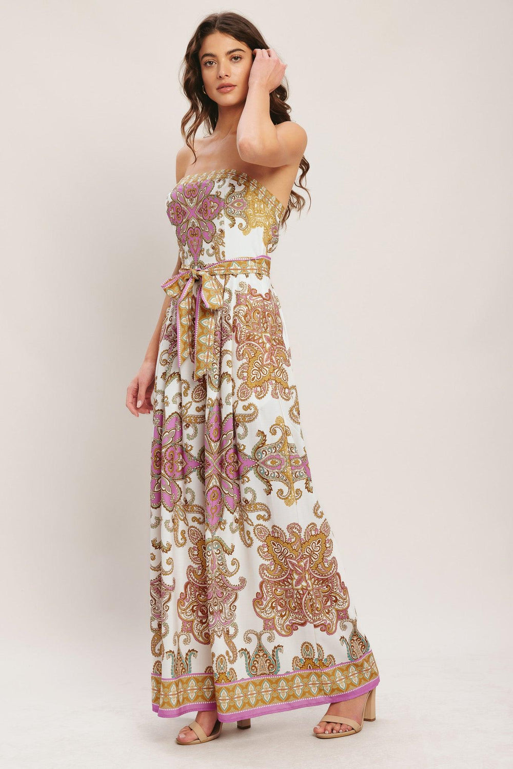 MEDITERRANEAN DREAM WOVEN JUMPSUIT.