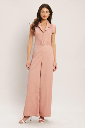 CITY ICON WOVEN JUMPSUIT.