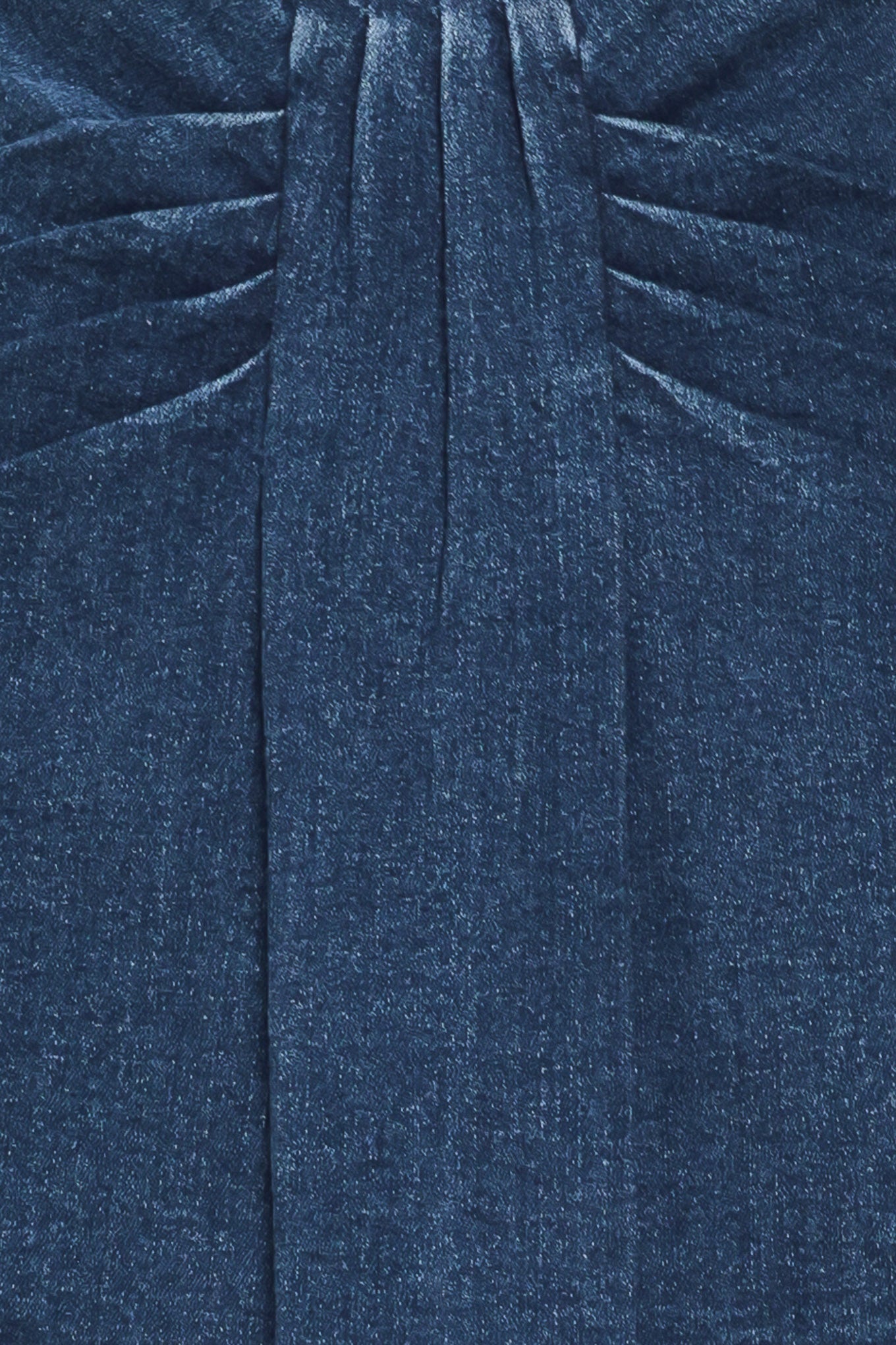 A woman wearing a dark blue denim mini skort | Flying Tomato