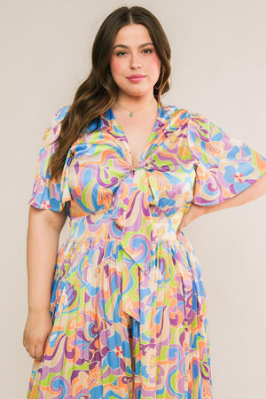 A SECRET PLACE WOVEN JUMPSUIT.