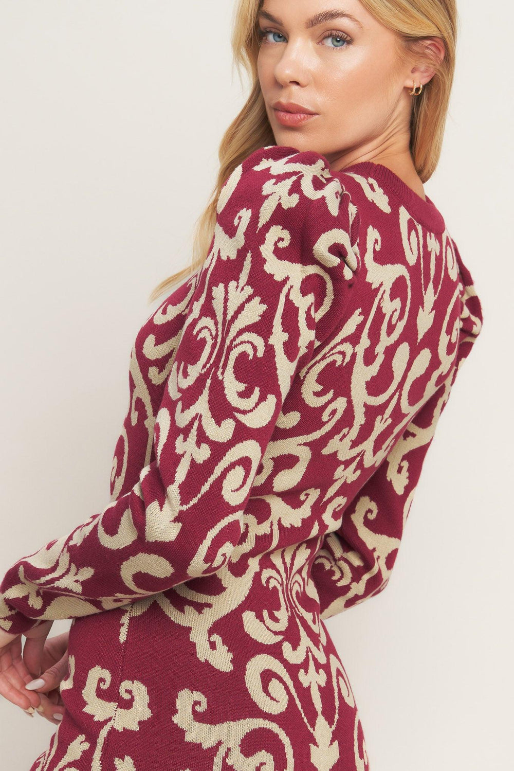 BASK IN LOVE SWEATER MINI DRESS.