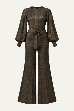 STUNNING STANCE METALLIC SWEATER TUNIN AND PANT SET