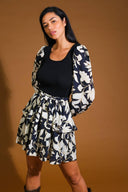 ALL MY LIFE SWEATER WOVEN MINI DRESS.