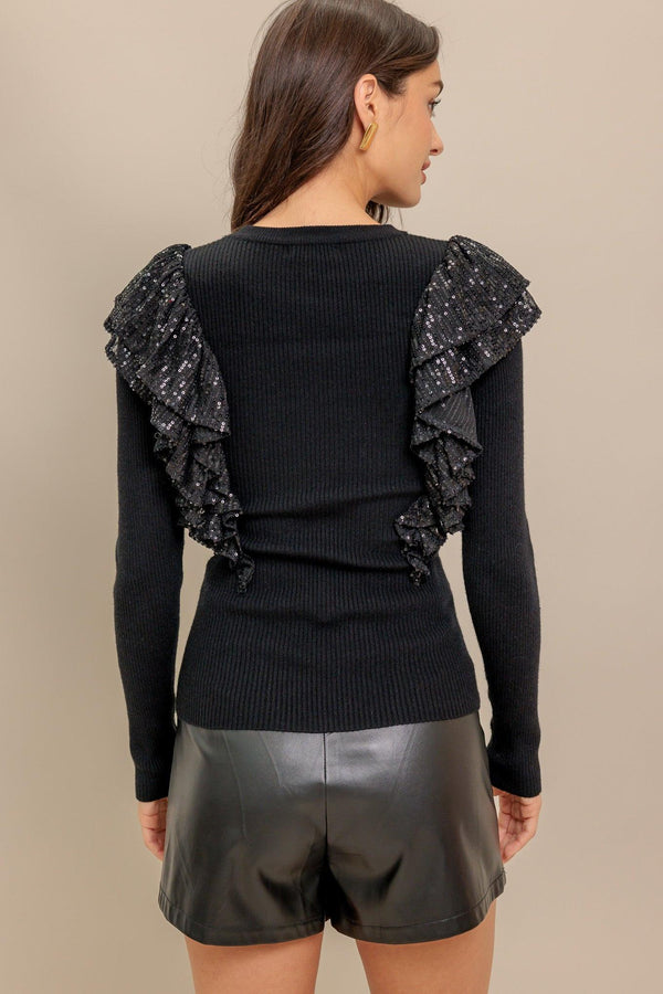 FIGHT THE FEELING SWEATER TOP.